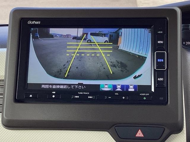 N-BOX G HondaSENSING 前後ソナー エアバック ナビTV 横滑防止装置 フルセグTV リアカメラ DVD LEDヘッドライト スマートキー ベンチシ-ト オートエアコン 整備記録簿 パワーウィンドウ(12枚目)