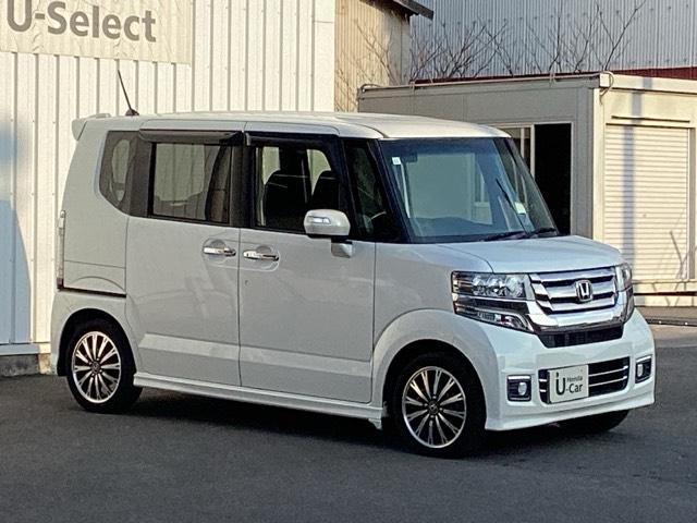N-BOXカスタム G・ターボLパッケージ ナビ装着用スペシャルパッケージ LEDヘッド AAC 横滑り防止機能 リアカメラ 1セグTV オートクルーズ ETC付き キーレスエントリー 運転席エアバッグ パワステ イモビ PW ECOモード(7枚目)