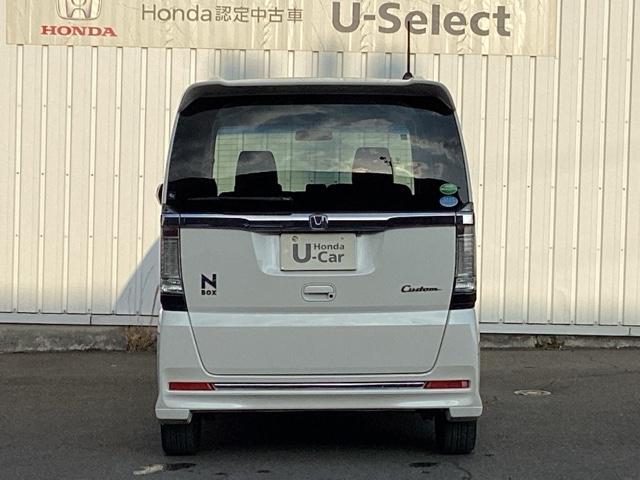 N-BOXカスタム G・ターボLパッケージ ナビ装着用スペシャルパッケージ LEDヘッド AAC 横滑り防止機能 リアカメラ 1セグTV オートクルーズ ETC付き キーレスエントリー 運転席エアバッグ パワステ イモビ PW ECOモード(9枚目)