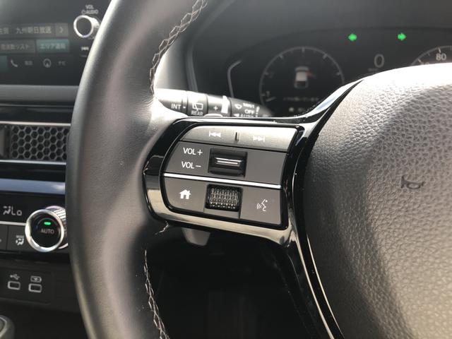 シビック ＬＸ　登録済未使用車　クルコン　リアカメラ　横滑り防止装置　禁煙車　１オーナー　ソナー　ターボ車　シートヒーター　オートエアコン　サイドエアバッグ　パワーウィンドウ　ＡＢＳ　スマートキー　エアバッグ　地デジ（55枚目）