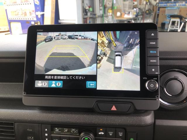 Ｎ－ＢＯＸカスタム ベースグレード　試乗車アップ　純正ナビ　ドラレコ　両側電動ドア　ＬＥＤ　アルミホイール　追突被害軽減ブレーキ　ＥＣＯＮ　禁煙　マルチカメラ　オートクルーズ　シートヒータ　ＵＳＢ　セキュリティアラーム　ＡＡＣ　パワステ（7枚目）