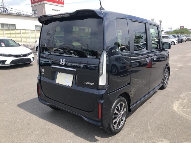 Ｎ－ＢＯＸカスタム ベースグレード　試乗車アップ　純正ナビ　ドラレコ　両側電動ドア　ＬＥＤ　アルミホイール　追突被害軽減ブレーキ　ＥＣＯＮ　禁煙　マルチカメラ　オートクルーズ　シートヒータ　ＵＳＢ　セキュリティアラーム　ＡＡＣ　パワステ（35枚目）