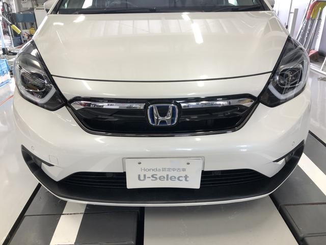 フィット ｅ：ＨＥＶホーム　純正ナビ　ＥＴＣ　前後ドラレコ　ＬＥＤ　ワンオーナー　禁煙車　前後ブレーキサポート　盗難防止　クリアランスソナー　ＥＣＯモード　１オーナー　バックガイドモニター　スマートキー　オートクルーズ　記録簿付（43枚目）