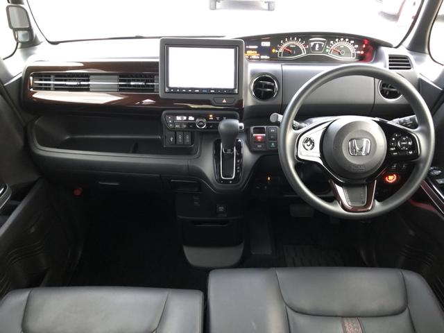 Ｎ－ＢＯＸカスタム Ｌコーディネートスタイル　純正ナビ　ＥＴＣ　両側電動ドア　ＬＥＤ　アルミホイール　ワンオーナー　禁煙車　衝突軽減ブレーキ　両側パワ－スライドドア　Ｂカメラ付　ソナー　クルコン　フルセグ　１オーナー　ベンチシート　ＡＡＣ　ＵＳＢ（2枚目）