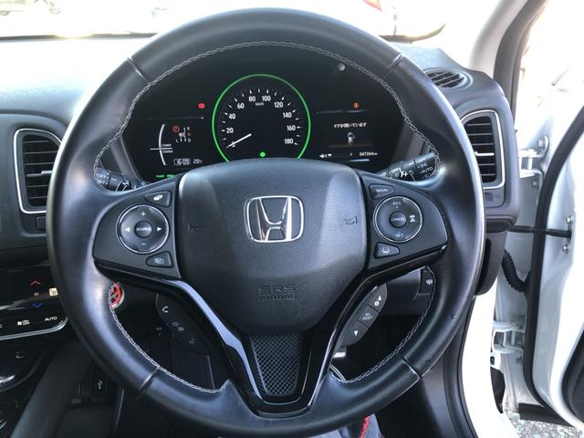 ヴェゼル ハイブリッドＺ・ホンダセンシング　純正ナビ　ＥＴＣ　前後ドラレコ　シートヒーター　クルーズコントロール　アルミホイール　ＬＥＤ　ワンオーナー　禁煙車　レーダーサポート　１オーナ－　ＤＶＤ再生機能　整備記録簿　横滑り防止システム　フルセ（10枚目）