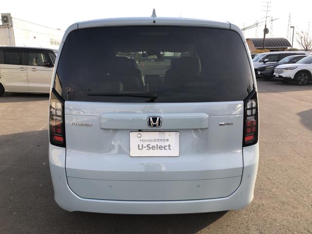 フリード ｅ：ＨＥＶエアーＥＸ　試乗車アップ　純正ナビ　ＥＴＣ　前後ドラレコ　ＬＥＤ　両側電動ドア　３６０°カメラ　衝突軽減システム　ソナー　横滑り防止装置　クルーズコントロール　サイドカーテンエアバック　フルセグＴＶ　キーレス（41枚目）