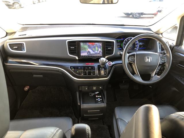 オデッセイハイブリッド ハイブリッドアブソルート・ホンダセンシングＥＸパック　純正ナビ　ＥＴＣ　ドラレコ　両側電動ドア　ＬＥＤ　アルミホイール　両側自動スライドドア　シートヒータ　キーレス　サイドエアバッグ　エコモード　ＤＶＤ再生可　本革シート　ＶＳＡ　スマキー　３列シート（2枚目）