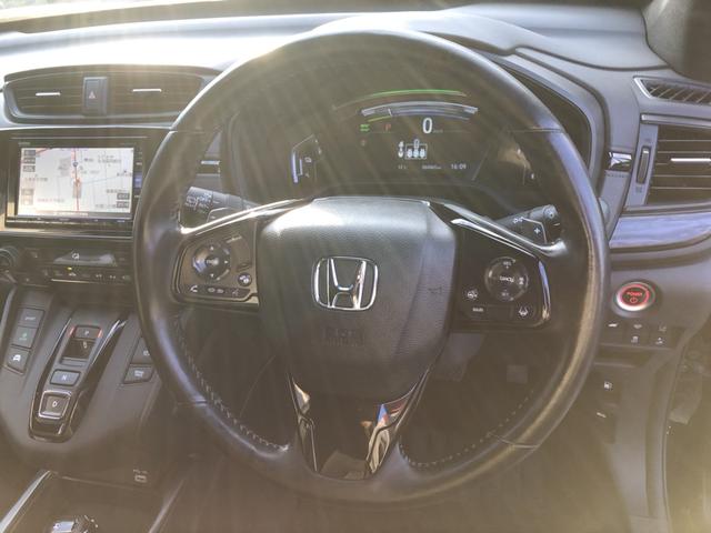 ＣＲ－Ｖハイブリッド ｅ：ＨＥＶＥＸ・ブラックエディション　純正ナビ　ＥＴＣ　シートヒーター　ＬＥＤ　アルミホイール　衝突被害軽減ブレーキ　ハンズフリーパワーテールゲート　禁煙車　キーレス　記録簿　ＤＶＤ再生　エアバッグ　インテリキー　電動シート　ＵＳＢ（8枚目）