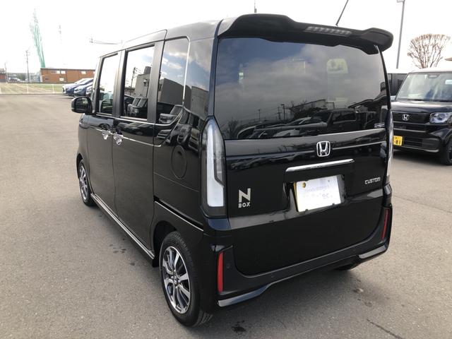 Ｎ－ＢＯＸカスタム ベースグレード　試乗車アップ　純正ナビ　ドラレコ　片側電動スライドドア　ＵＳＢ接続　ＣＭＢＳ　Ｄレコ　禁煙　ベンチシート　オートエアコン　スマートキ　ＬＥＤ　盗難防止装置　クルコン　バックカメラ　フルセグＴＶ　ＥＳＣ（37枚目）