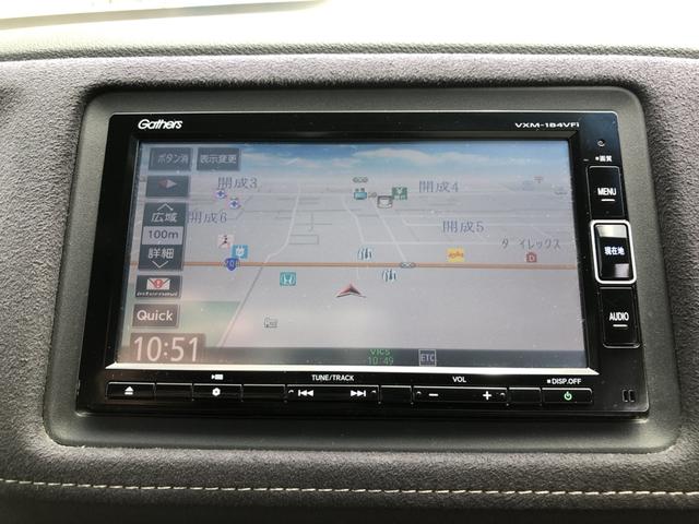 ヴェゼル ＲＳ・ホンダセンシング　純正ナビ　ＥＴＣ　ＬＥＤ　アルミホイール　シートヒーター　ワンオーナー　禁煙車　誤発進抑制機能　イモビ　スマキー　地デジＴＶ　バックモニター　サイドＳＲＳ　Ｗエアバッグ　オートクルーズコントロール（4枚目）