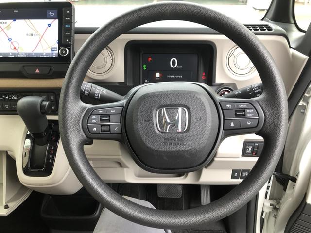 Ｎ－ＢＯＸ ベースグレード　試乗車アップ　純正ナビ　ドラレコ　片側電動ドア　ＬＥＤ　シートヒーター　ＥＣＯＮ　Ｓヒーター　ブレーキサポート　ＤＶＤ再生可　キーフリーシステム　禁煙　盗難防止装置　パワーウインドー　ナビＴＶ　ＵＳＢ（9枚目）