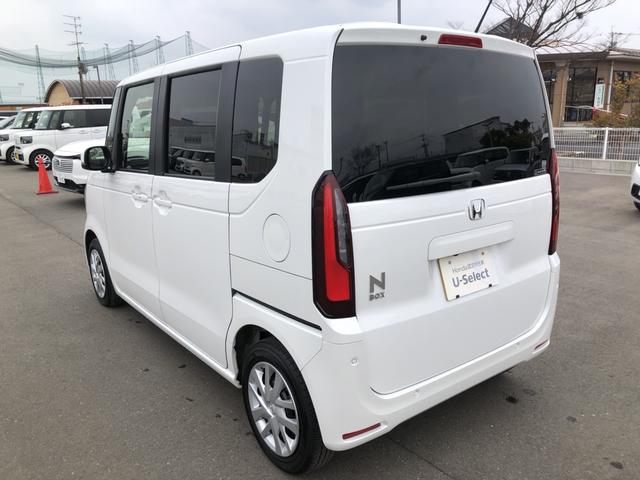 Ｎ－ＢＯＸ ベースグレード　試乗車アップ　純正ナビ　ドラレコ　片側電動ドア　ＬＥＤ　シートヒーター　ＥＣＯＮ　Ｓヒーター　ブレーキサポート　ＤＶＤ再生可　キーフリーシステム　禁煙　盗難防止装置　パワーウインドー　ナビＴＶ　ＵＳＢ（41枚目）