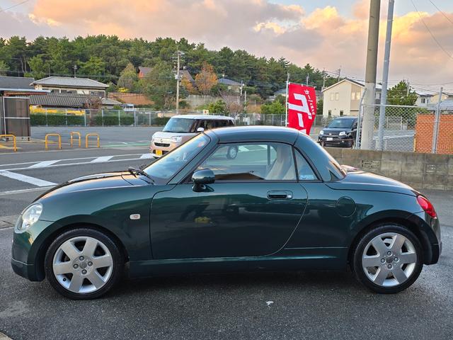 コペン タンレザーエディション タンレザーエディション 電動オープン ストラーダナビ ETC シートヒーターオートマ ウッドコンビステア 純正アルミホイール キーレス(10枚目)