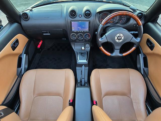 コペン タンレザーエディション タンレザーエディション 電動オープン ストラーダナビ ETC シートヒーターオートマ ウッドコンビステア 純正アルミホイール キーレス(11枚目)