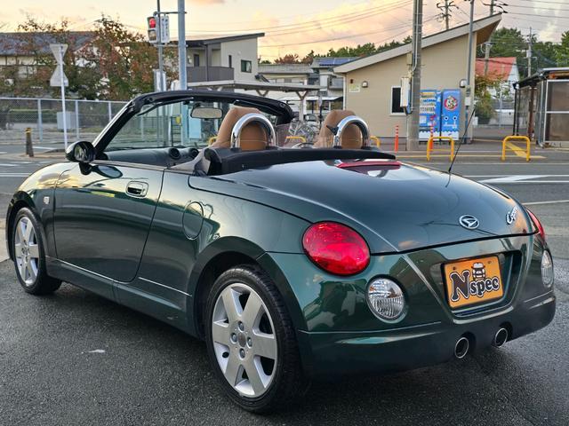 コペン タンレザーエディション タンレザーエディション 電動オープン ストラーダナビ ETC シートヒーターオートマ ウッドコンビステア 純正アルミホイール キーレス(31枚目)