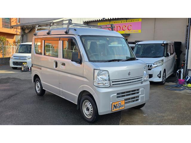 エブリイ PA 全国対応2年保証 ハイルーフ ルーフキャリア インパネ5速マニュアル 法人ワンオーナー 2(4)人 250(350kg) 2WD エアコン パワステ エアバッグ(2枚目)