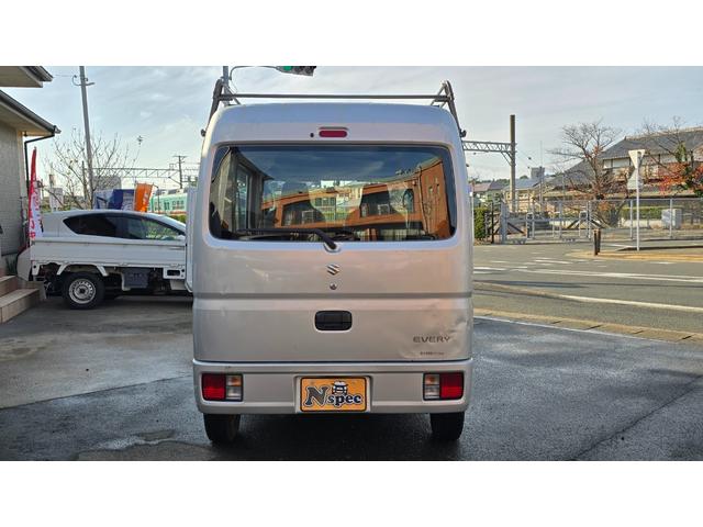 エブリイ PA 全国対応2年保証 ハイルーフ ルーフキャリア インパネ5速マニュアル 法人ワンオーナー 2(4)人 250(350kg) 2WD エアコン パワステ エアバッグ(7枚目)