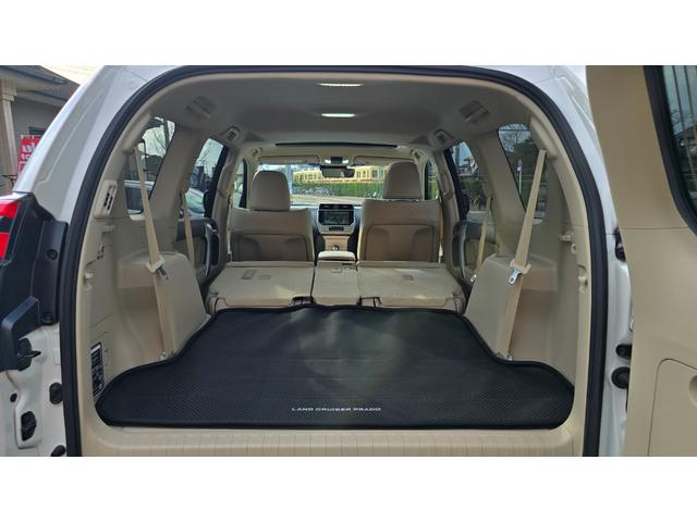 ランドクルーザープラド ＴＸ　Ｌパッケージ　全国対応２年保証　ムーンルーフ　本革シート　アルパイン９インチナビ　ＤＴＶ　Ｂｌｕｅｔｏｏｔｈ　バックカメラ　ＥＴＣ　ＬＥＤライト　７人乗り　セーフティセンス　１９インチＡＷ　スマートキー（28枚目）