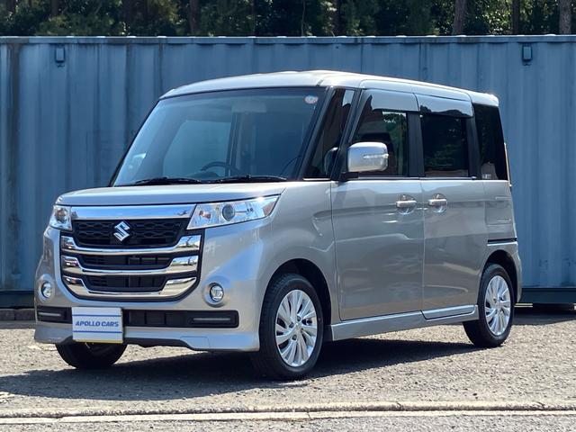 スペーシアカスタムZ ベースグレード 左側パワースライドドア/ナビ/TV/DVD再生/ETC/シートヒーター/プッシュスタート/スマートキー/アイドリングストップ/車検整備付き(4枚目)