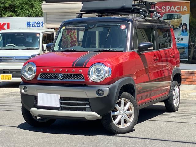 ハスラー Ｘターボ　／４ＷＤ／ＣＶＴ／リフトアップ／社外アルミホイール／ＨＩＤライト／ルーフラック／衝突被害軽減ブレーキ／ナビ／ＴＶ／スマートキー（4枚目）