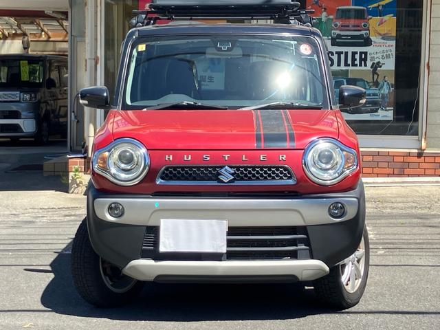 ハスラー Ｘターボ　／４ＷＤ／ＣＶＴ／リフトアップ／社外アルミホイール／ＨＩＤライト／ルーフラック／衝突被害軽減ブレーキ／ナビ／ＴＶ／スマートキー（5枚目）