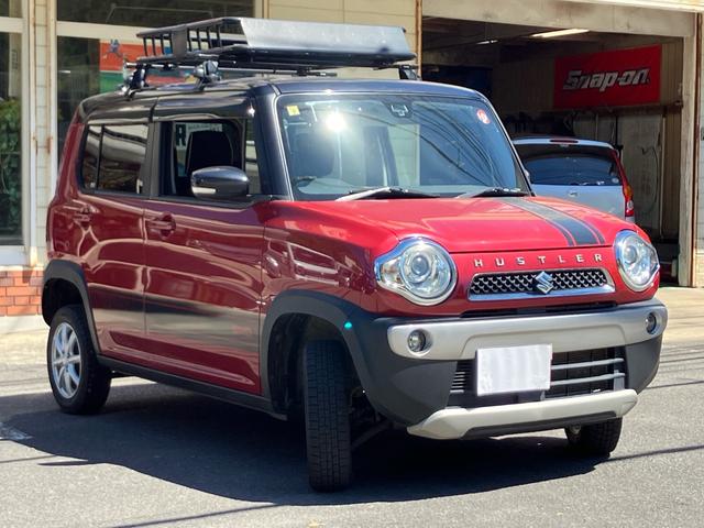 ハスラー Ｘターボ　／４ＷＤ／ＣＶＴ／リフトアップ／社外アルミホイール／ＨＩＤライト／ルーフラック／衝突被害軽減ブレーキ／ナビ／ＴＶ／スマートキー（6枚目）