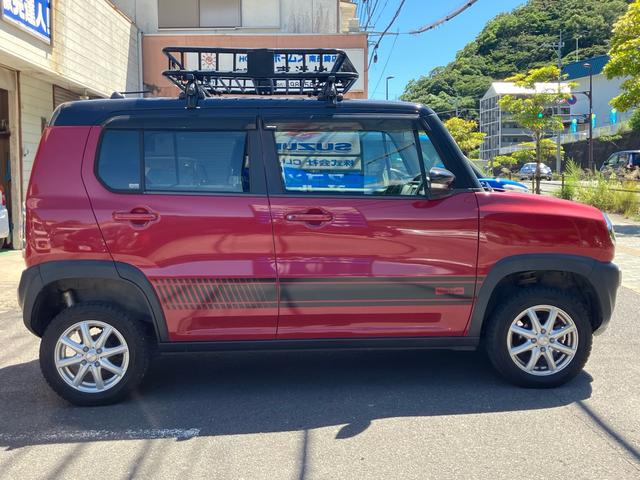 ハスラー Ｘターボ　／４ＷＤ／ＣＶＴ／リフトアップ／社外アルミホイール／ＨＩＤライト／ルーフラック／衝突被害軽減ブレーキ／ナビ／ＴＶ／スマートキー（7枚目）