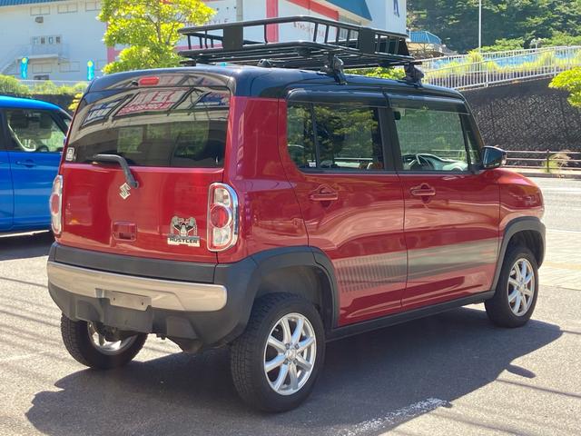 ハスラー Ｘターボ　／４ＷＤ／ＣＶＴ／リフトアップ／社外アルミホイール／ＨＩＤライト／ルーフラック／衝突被害軽減ブレーキ／ナビ／ＴＶ／スマートキー（8枚目）