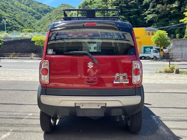 ハスラー Ｘターボ　／４ＷＤ／ＣＶＴ／リフトアップ／社外アルミホイール／ＨＩＤライト／ルーフラック／衝突被害軽減ブレーキ／ナビ／ＴＶ／スマートキー（9枚目）