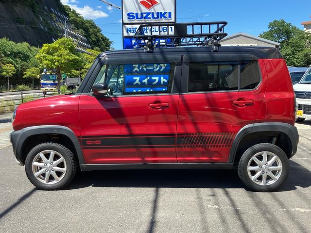 ハスラー Ｘターボ　／４ＷＤ／ＣＶＴ／リフトアップ／社外アルミホイール／ＨＩＤライト／ルーフラック／衝突被害軽減ブレーキ／ナビ／ＴＶ／スマートキー（11枚目）