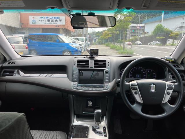 クラウン アスリート　スペシャルナビパッケージ　ナビ・ワンセグＴＶ／バックカメラ／ＣＤ・ＤＶＤ再生／ドライブレコーダー／クルーズコントロール／ＥＴＣ／１８インチアルミホイール／プッシュスタート／スマートキー（2枚目）