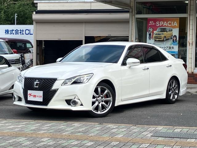 クラウン アスリートＳ　ＥＴＣ／Ｂｌｕｅｔｏｏｔｈ接続／ＣＤ・ＤＶＤ再生／バックカメラ／エアロ／１８インチアルミホイール／スマートキー／プッシュスタート／パワーシート（4枚目）