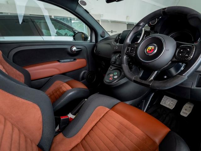 アバルト595 コンペティツィオーネ レコードモンツァマフラー 地デジチューナー アップルカープレイ Sabeit製ハーフレザー(17枚目)