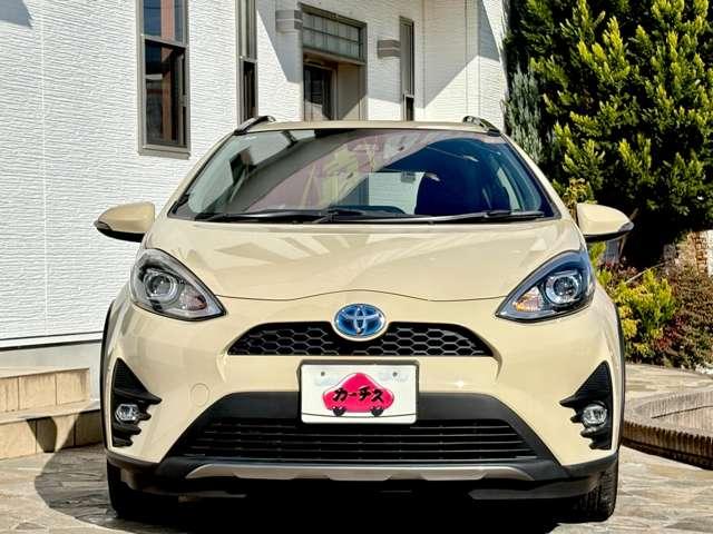 アクア １．５クロスオーバー　５名　★純正ＳＳＤナビ★フルセグＤＴＶ★バックカメラ★ハーフレザーシート★ＬＥＤヘッドライト★スマートキー★純正１６インチアルミ★（4枚目）