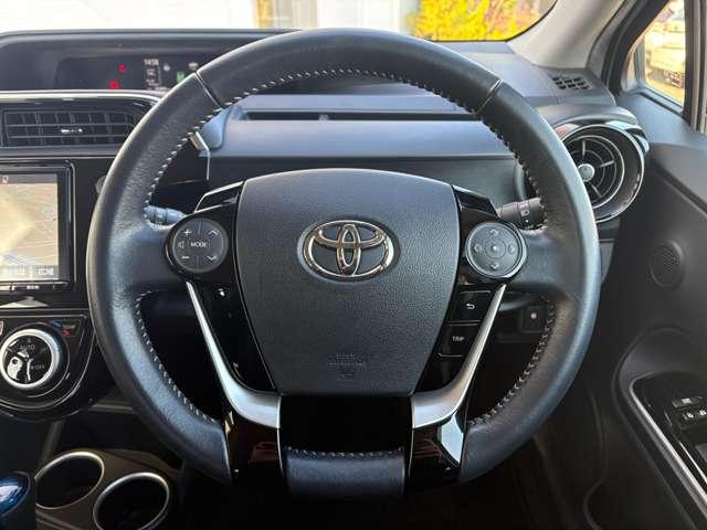 アクア １．５クロスオーバー　５名　★純正ＳＳＤナビ★フルセグＤＴＶ★バックカメラ★ハーフレザーシート★ＬＥＤヘッドライト★スマートキー★純正１６インチアルミ★（10枚目）