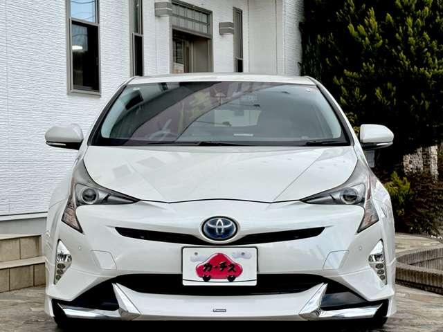 プリウス １．８Ａプレミアム　ツーリングセレクション　５名　★禁煙車★モデリスタエアロ★ＬＥＤヘッドライト★ＳＳＤナビ★フルセグ★ＥＴＣ★Ｂカメラ★黒革★シートヒーター★レーンキープ★（5枚目）