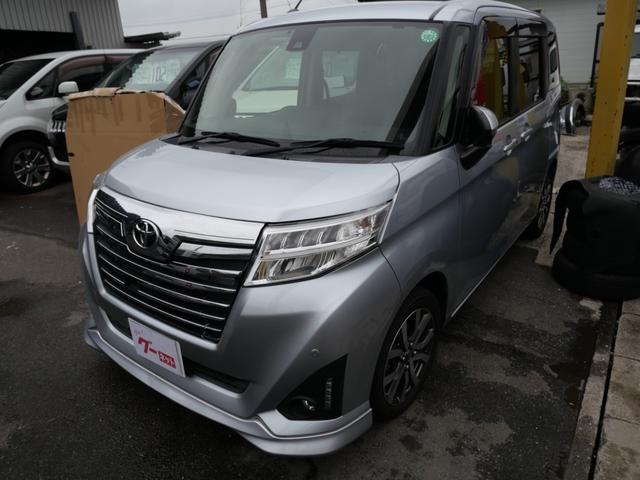 ルーミー カスタムＧ－Ｔ　両側電動スライドドア　スマートキー　プッシュスタート　ＥＴＣ　ナビ　バックモニター　フルセグ　コーナーセンサー　トラクションコントロール（2枚目）