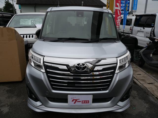 ルーミー カスタムＧ－Ｔ　両側電動スライドドア　スマートキー　プッシュスタート　ＥＴＣ　ナビ　バックモニター　フルセグ　コーナーセンサー　トラクションコントロール（3枚目）