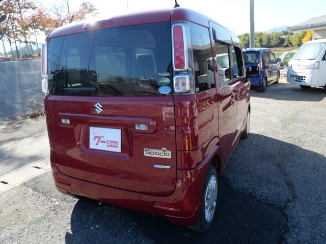 スペーシア ハイブリッドG スマートキー プッシュスタート オートエアコン ベンチシート ブレーキサポート パーキングセンサー パワーウィンドウ パワーステアリング(4枚目)