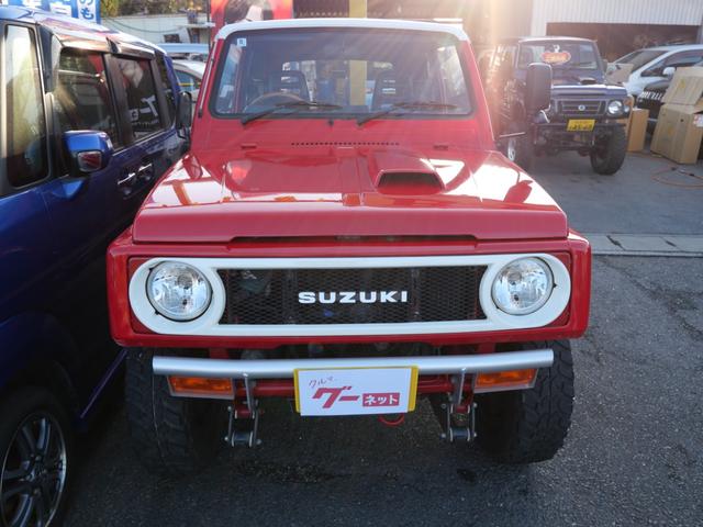 ジムニー サマーウインド リミテッド FRバンパー 社外16インチアルミホイール リフトアップ CD オーバーフェンダー パワーステアリング エアコン(3枚目)