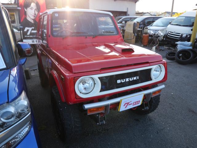 ジムニー サマーウインド リミテッド FRバンパー 社外16インチアルミホイール リフトアップ CD オーバーフェンダー パワーステアリング エアコン(4枚目)