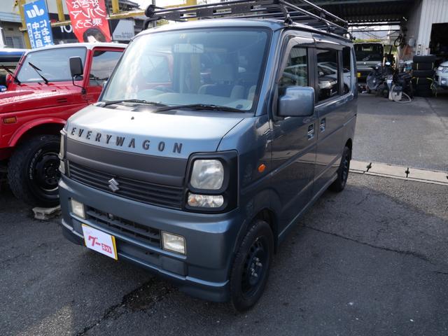 エブリイワゴン PZターボ キーレスエントリー 左側電動スライドドア ナビ フルセグ 電動格納ミラー オートエアコン プライバシーガラス セキュリティ(2枚目)