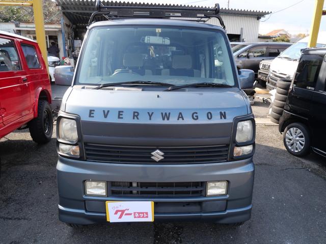 エブリイワゴン PZターボ キーレスエントリー 左側電動スライドドア ナビ フルセグ 電動格納ミラー オートエアコン プライバシーガラス セキュリティ(3枚目)