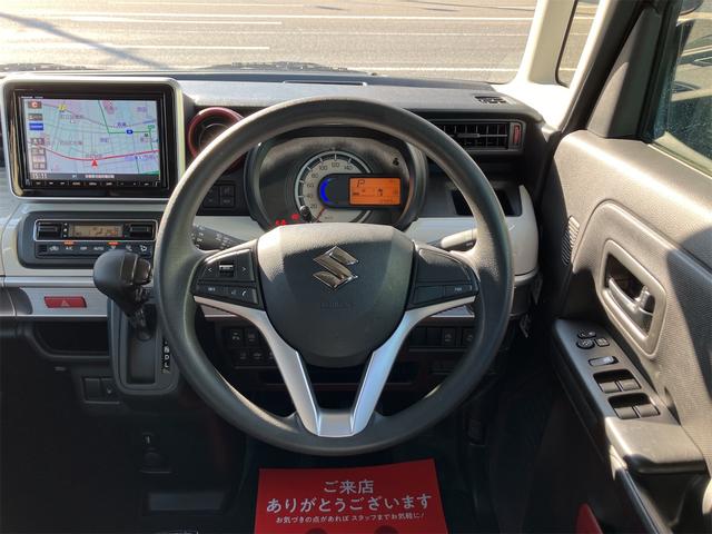 スペーシア ハイブリッドＸ　全周囲カメラ　両側電動スライドドア　ナビ　ＴＶ　クリアランスソナー　レーンアシスト　衝突被害軽減システム　オートライト　スマートキー　アイドリングストップ　電動格納ミラー　シートヒーター　ベンチシート（3枚目）