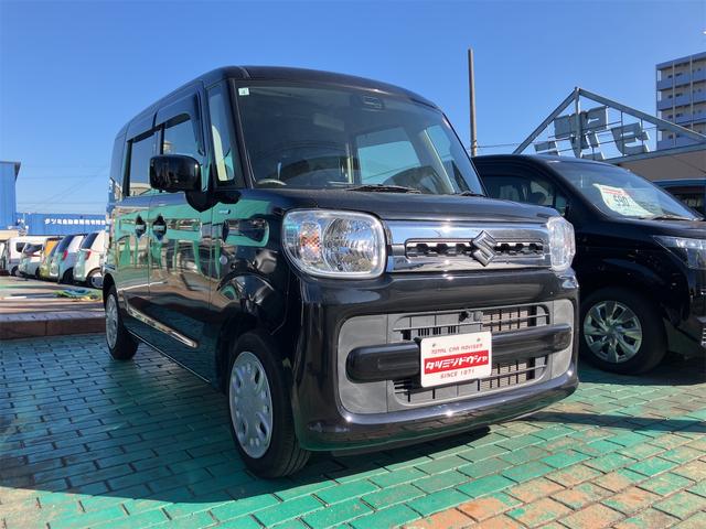 スペーシア ハイブリッドＸ　全周囲カメラ　両側電動スライドドア　ナビ　ＴＶ　クリアランスソナー　レーンアシスト　衝突被害軽減システム　オートライト　スマートキー　アイドリングストップ　電動格納ミラー　シートヒーター　ベンチシート（14枚目）