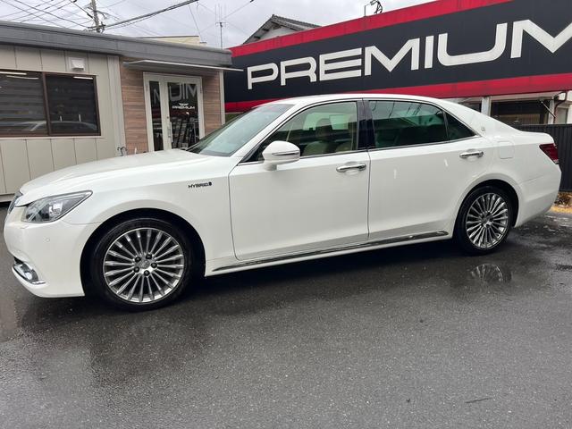 クラウンマジェスタ ベースグレード ユーザー買取 純正ナビ バックモニター スマートキー2本 パワーシート ETC レザー調シートカバー LEDヘッド(17枚目)