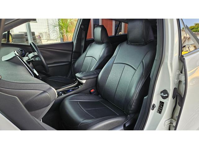プリウス Ａ　禁煙車／フロントドラレコ／前後コーナーセンサー／デジタルインナーミラーエアフォース製エアサス／ＷＯＲＫ製１９インチアルミ／社外マフラー／社外パーツ／フルカスタム（49枚目）