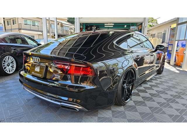 Ａ７スポーツバック ２．０ＴＦＳＩクワトロ　Ｓラインパッケージ　後期／禁煙車／サンルーフ／パワーバックドア／シートヒーター／コーナーセンサースポルザ２０インチホイール／コンチネンタルタイヤ／ＢＣレーシング製車高調／前後ドラレコ／Ｂｌｕｅｔｏｏｔｈ（5枚目）