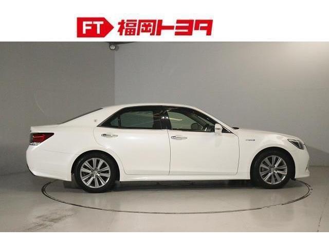 クラウンハイブリッド アスリートS フルセグ メモリーナビ DVD再生 ミュージックプレイヤー接続可 バックカメラ 衝突被害軽減システム ETC LEDヘッドランプ 記録簿(3枚目)