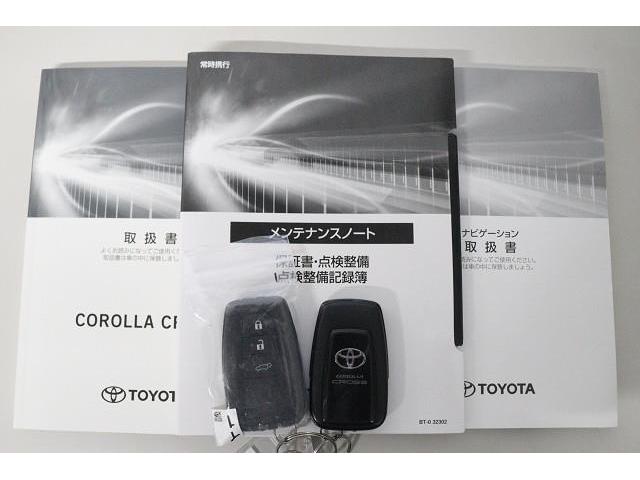 カローラクロス Z フルセグ DVD再生 ミュージックプレイヤー接続可 バックカメラ 衝突被害軽減システム ETC ドラレコ LEDヘッドランプ ワンオーナー 記録簿(36枚目)